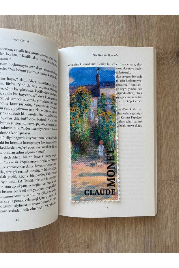 Sanatsal Tasarım Yıkanabilir Claude Monet Kitap Ayracı (4'LÜ)