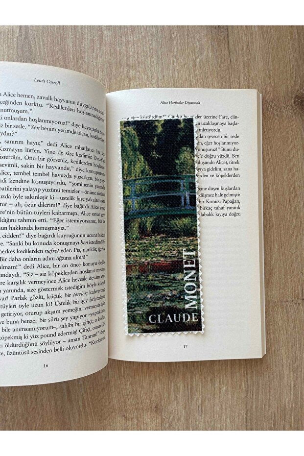 Sanatsal Tasarım Yıkanabilir Claude Monet Kitap Ayracı (4'LÜ)