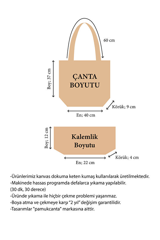 William Morris Kanvas Bez Çanta& Makyaj Çantası Yıkanabilir Metal Çıtçıtlı Cepli (2'li Set)