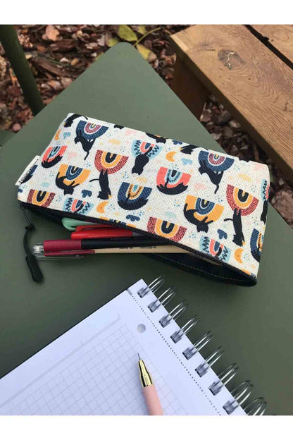 Kedili Kanvas Bez Kalemlik