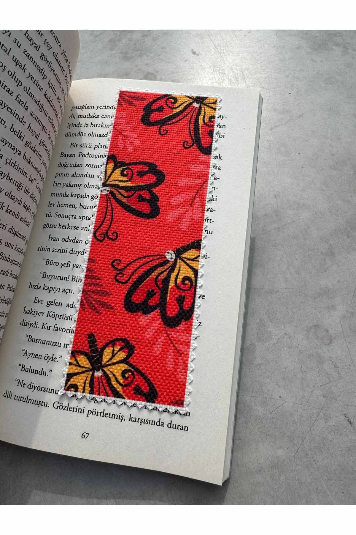 Sevimli Hayvanlar Kanvas Kumaş Kitap Ayracı (4'LÜ) Yıkanabilir