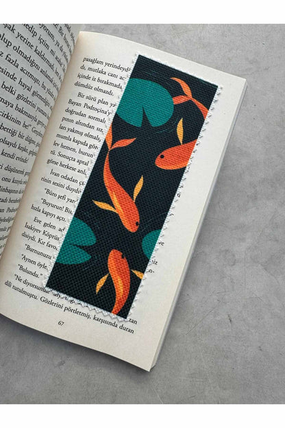 Sevimli Hayvanlar Kanvas Kumaş Kitap Ayracı (4'LÜ) Yıkanabilir