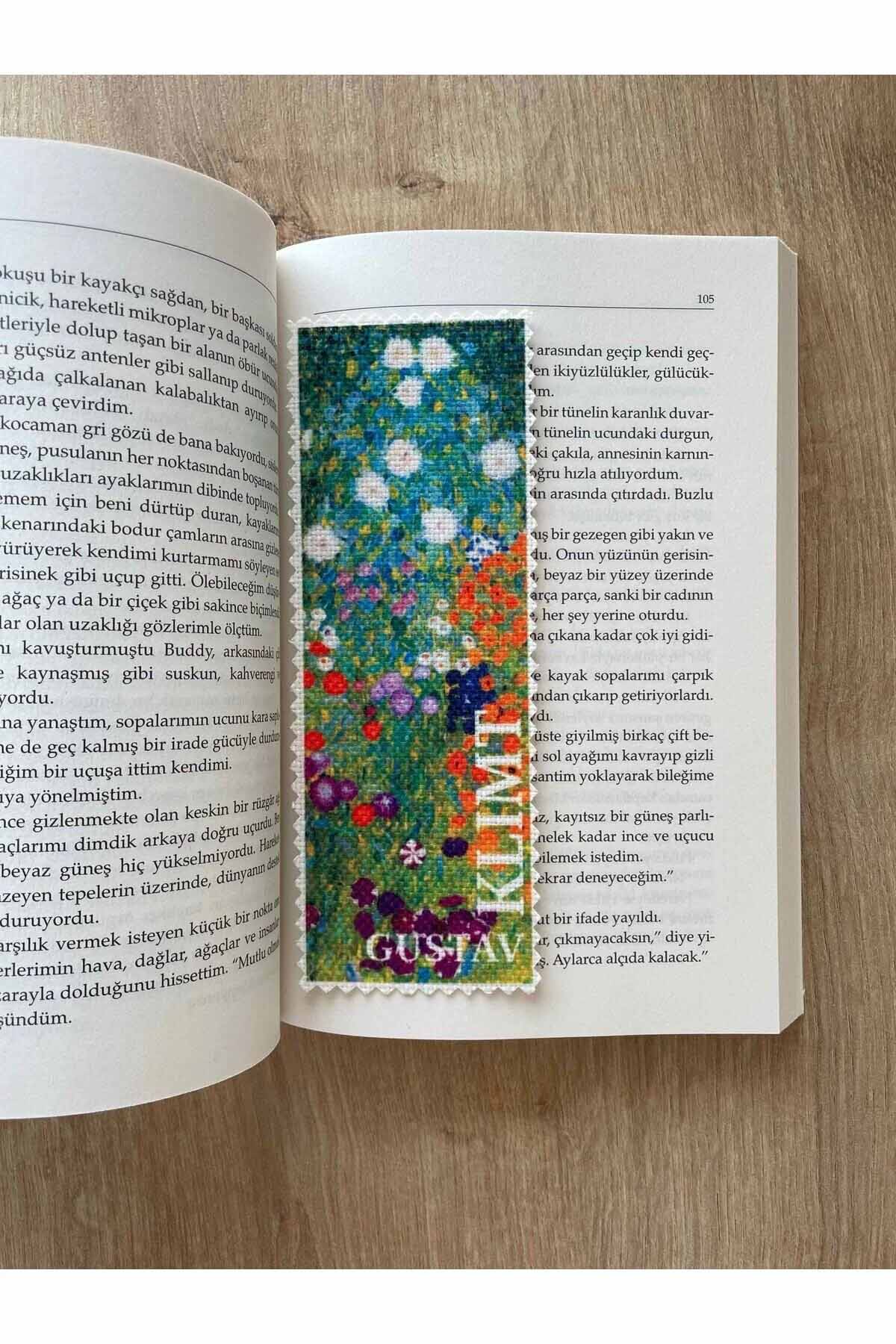 Sanatsal Tasarım Yıkanabilir Gustav Klimt Kitap Ayracı (4'LÜ)