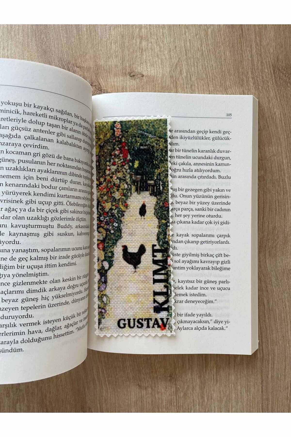 Sanatsal Tasarım Yıkanabilir Gustav Klimt Kitap Ayracı (4'LÜ)