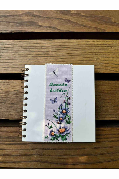 Sanatsal Tasarım Yıkanabilir Çiçekli Kitap Ayracı (4'LÜ)