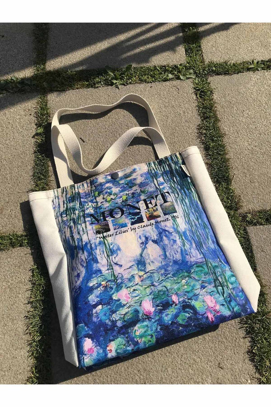 Monet Bez Çanta Yıkanabilir Metal Çıtçıtlı Kanvas Kumaş
