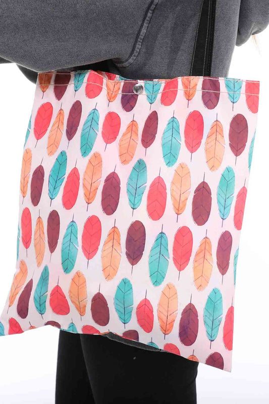 Renkli Tüyler Bez Çanta