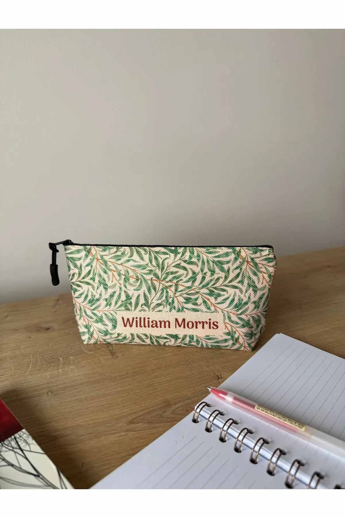 William Morris Kalemlik Yıkanabilir 22x12 Ölçülerinde Körüklü Makyaj Çantası