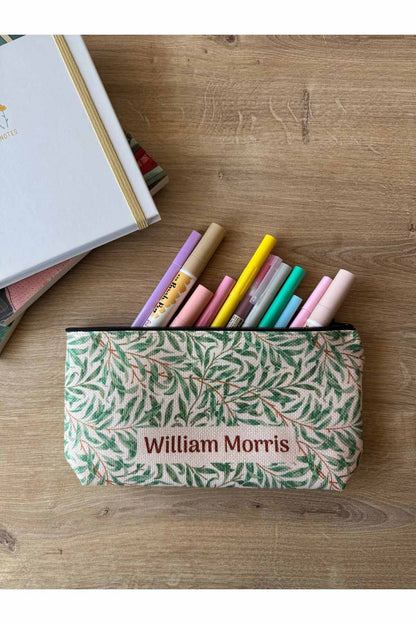 William Morris Kalemlik Yıkanabilir 22x12 Ölçülerinde Körüklü Makyaj Çantası
