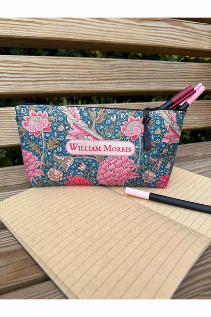 William Morris Kalemlik Yıkanabilir 22x12 Ölçülerinde Körüklü Makyaj Çantası