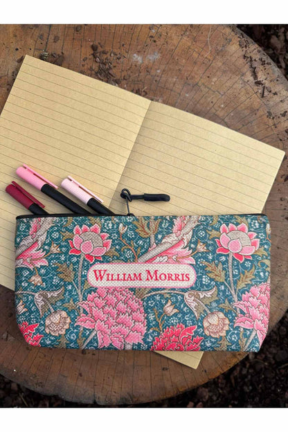 William Morris Kalemlik Yıkanabilir 22x12 Ölçülerinde Körüklü Makyaj Çantası
