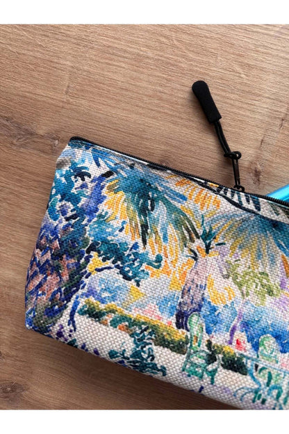 Henri-Edmond Cross Kalemlik Yıkanabilir 22x12 Ölçülerinde Körüklü Makyaj Çantası