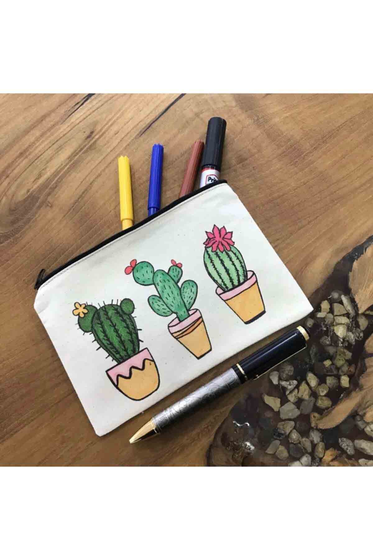 Kalemlik 3'lü Kaktüs