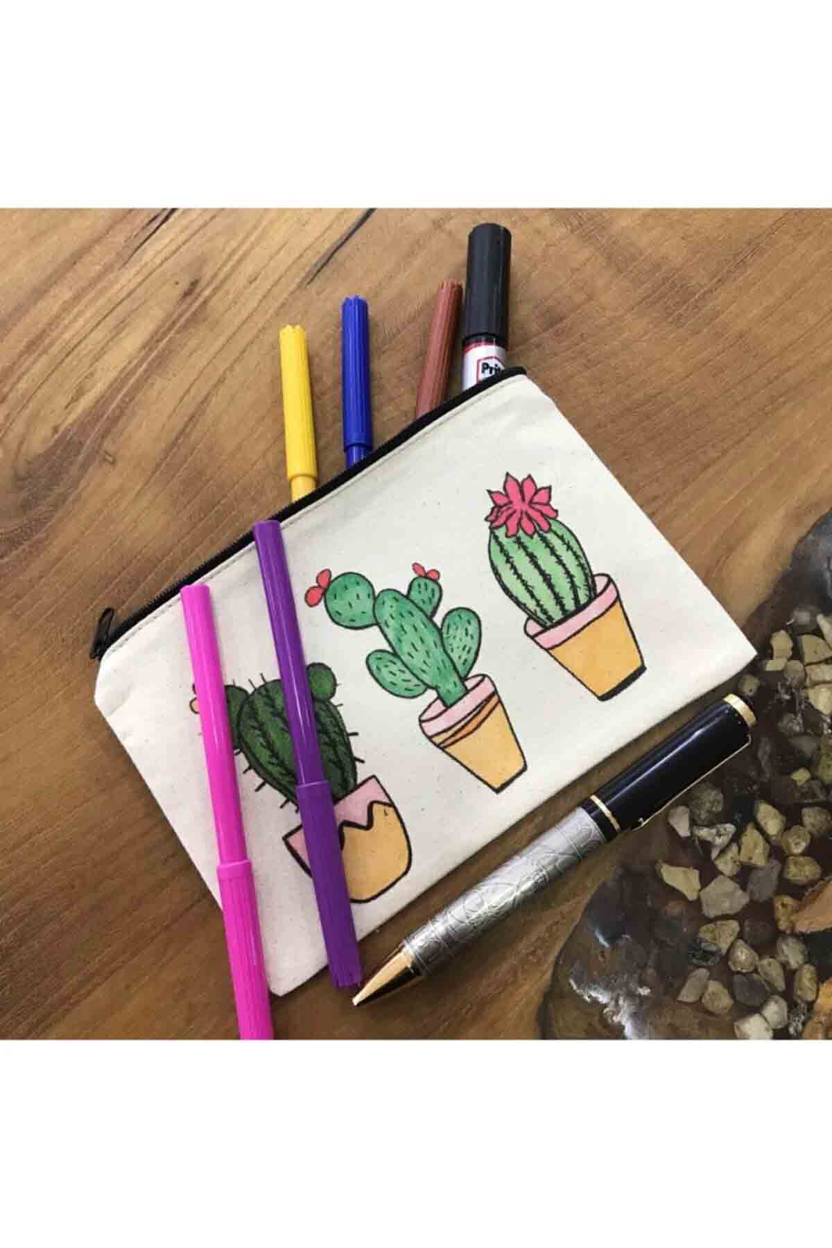 Kalemlik 3'lü Kaktüs