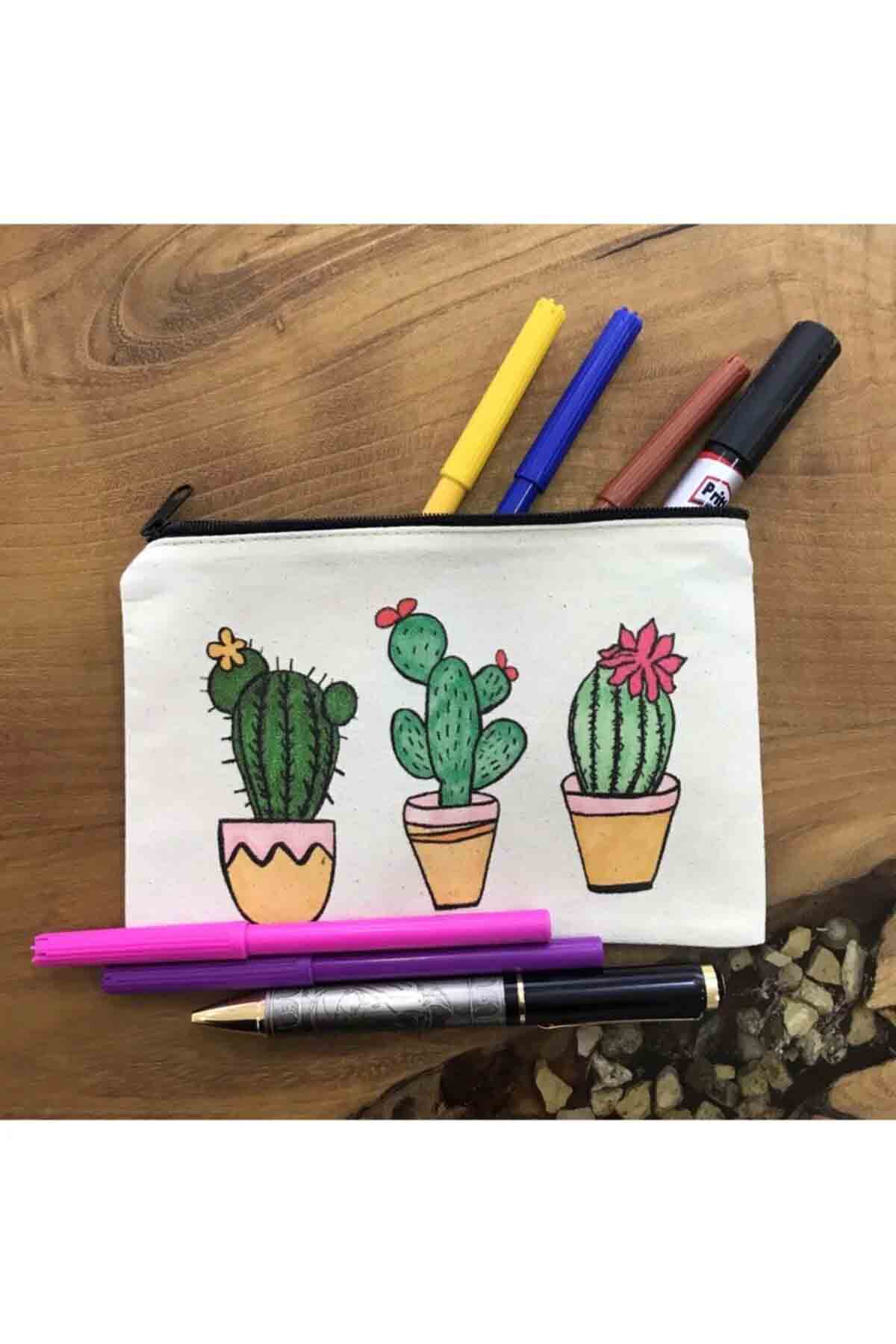 Kalemlik 3'lü Kaktüs