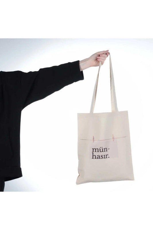Münhasır Yazılı Bez Çanta