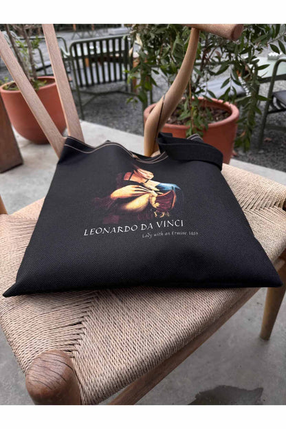 Leonardo Da Vinci Kalın Kumaş Çanta