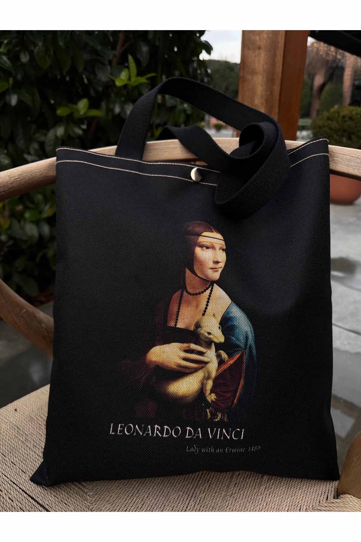 Leonardo Da Vinci Kalın Kumaş Çanta